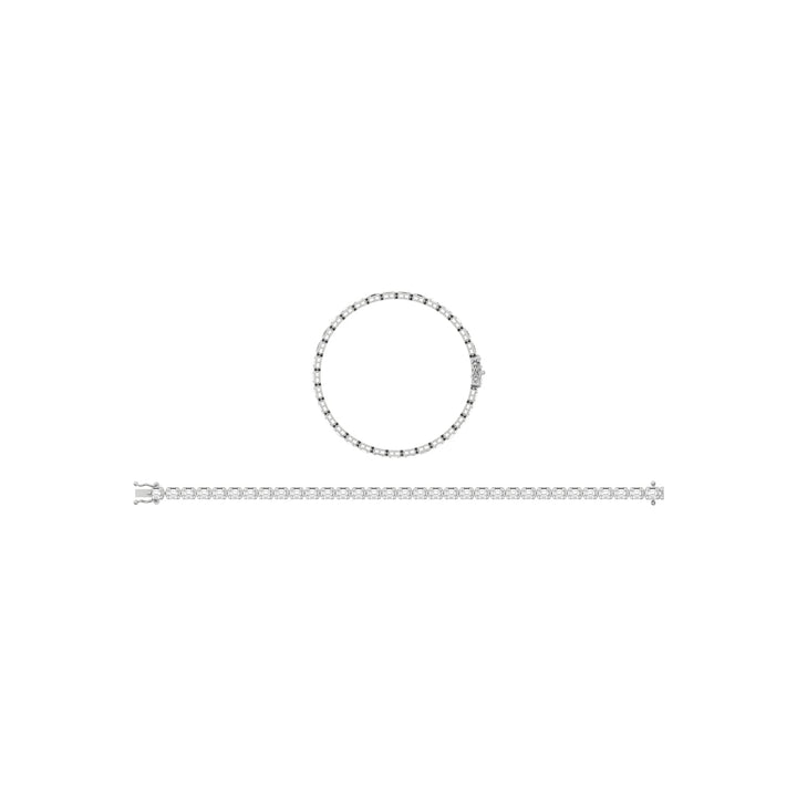 14K White Gold Diamond 3 3/8 Ct.Tw. Fashion Bracelet