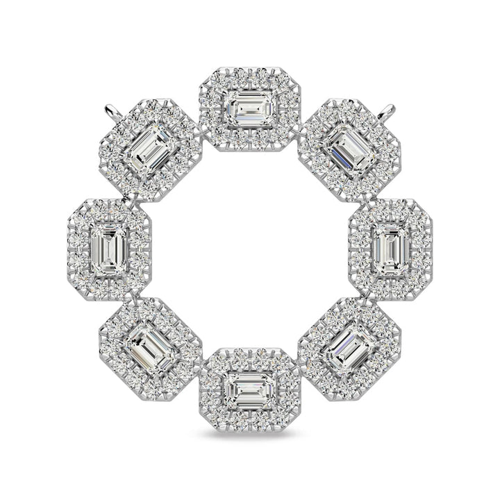 14K White Gold Diamond 1 1/2 Ct.Tw Fashion Necklace