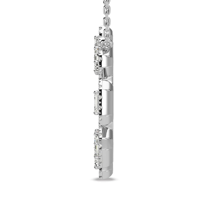 14K White Gold Diamond 1 1/2 Ct.Tw Fashion Necklace