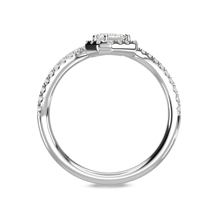 14K White Gold Diamond 5/8 Ct.Tw Fashion Ring