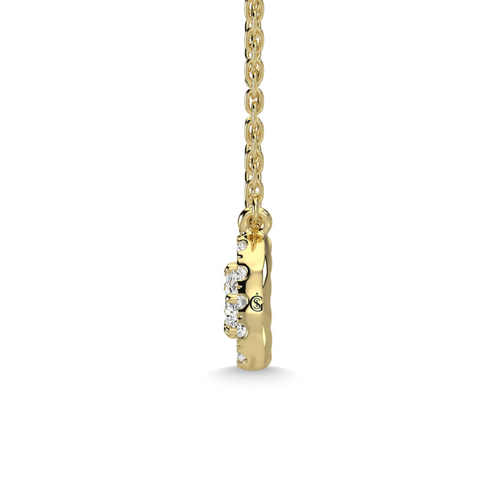 14K Yellow Gold Diamond 1 Ct.Tw. Fashion Necklace