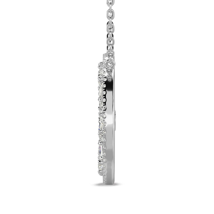 14K White Gold Diamond 1 1/2 Ct.Tw Fashion Necklace