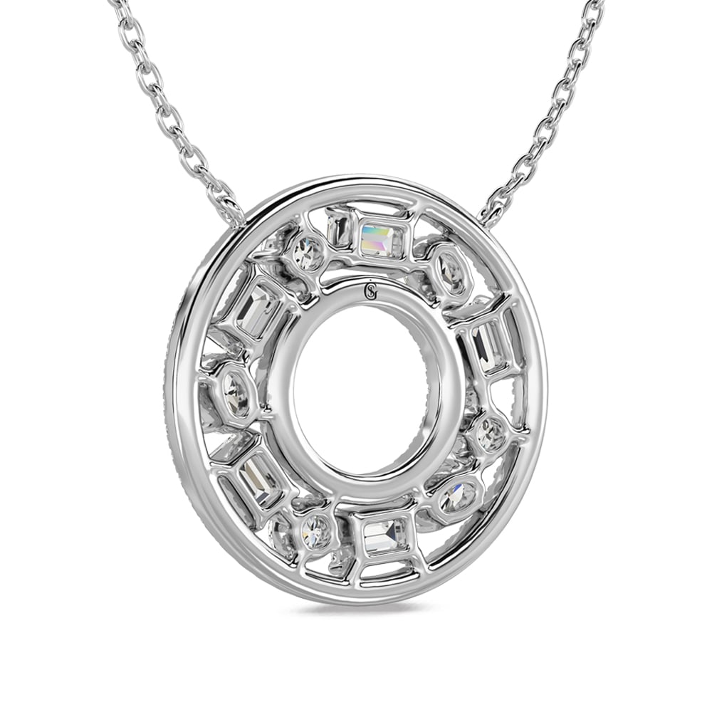 14K White Gold Diamond 1 1/2 Ct.Tw Fashion Necklace