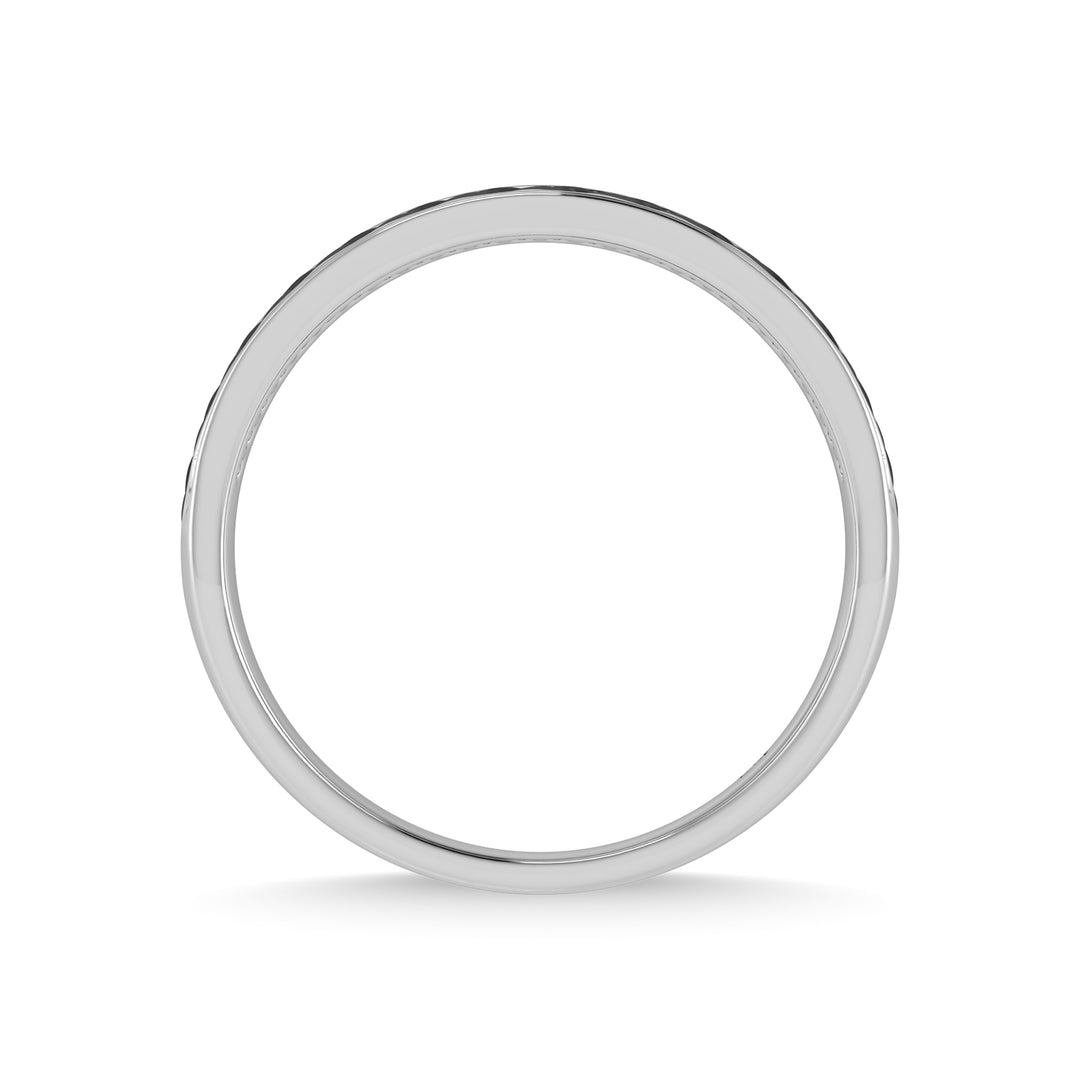 14K White Gold Diamond 1/3 Ct.Tw. Black Rhodium Band
