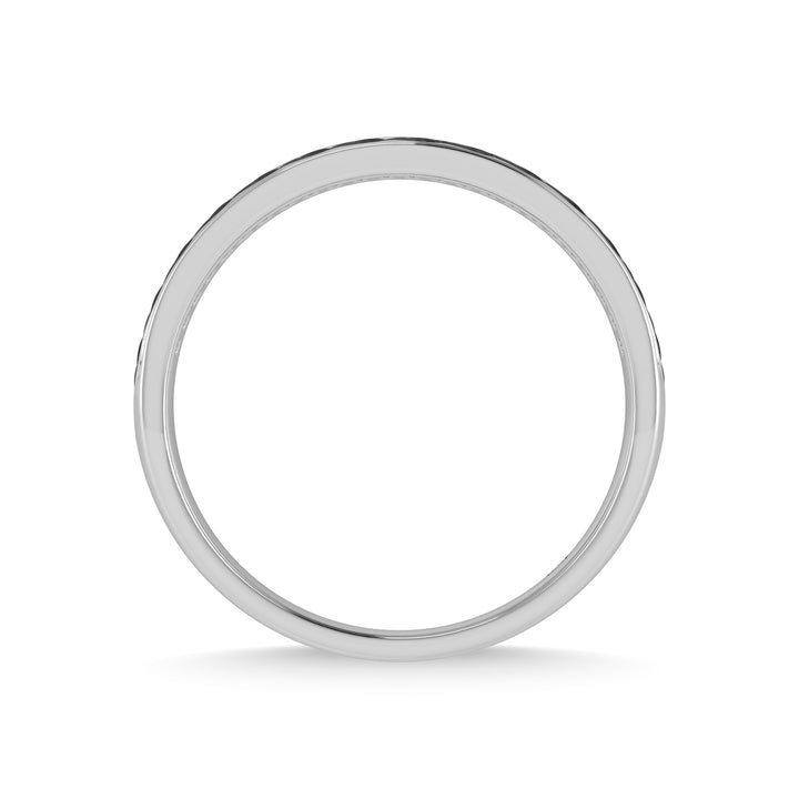 14K White Gold Diamond 1/3 Ct.Tw. Black Rhodium Band