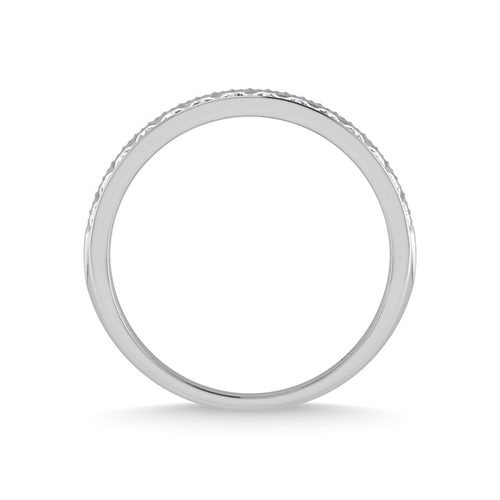 14K White Gold Diamond 1 Ct.Tw. With Mens Machine Band