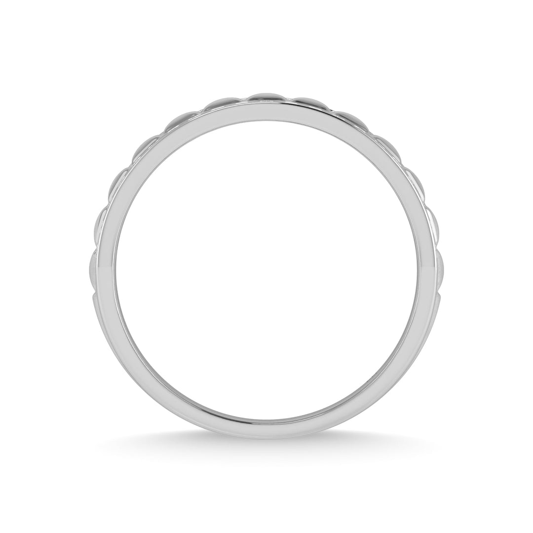 14K White Gold Diamond 1/2 Ct.Tw. Mens Machine Band