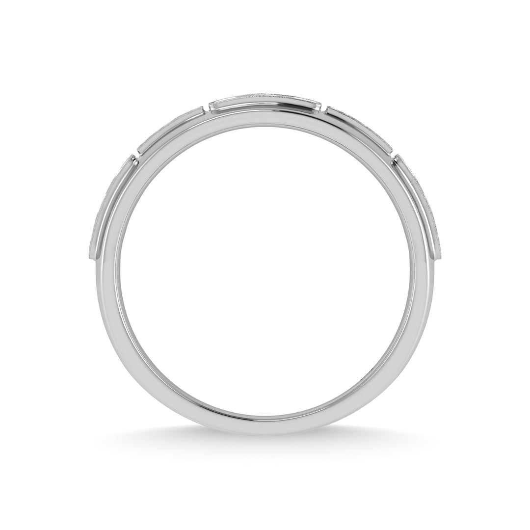 14K White Gold Diamond 5/8 Ct.Tw. Channel Set Machine Band