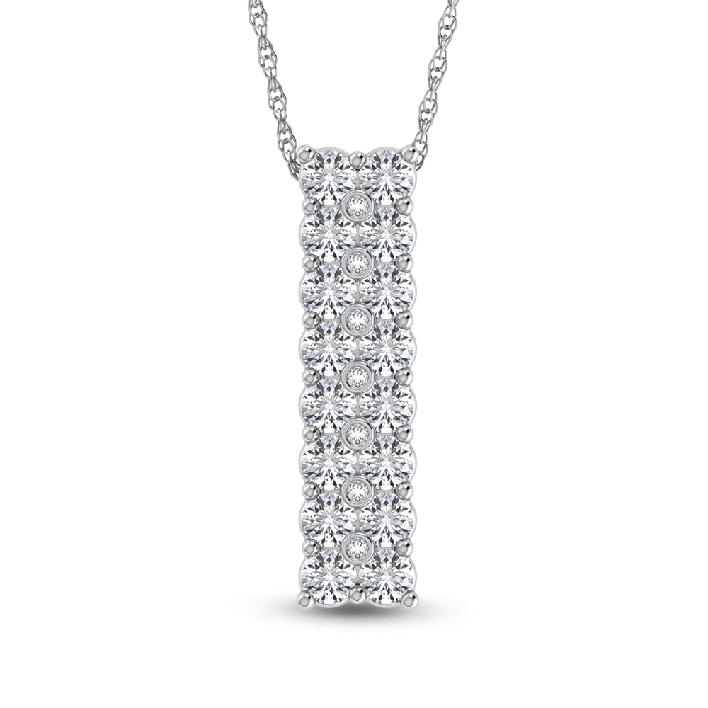 14K White Gold Diamond 1 5/8 Ct.Tw. Fashion Pendant