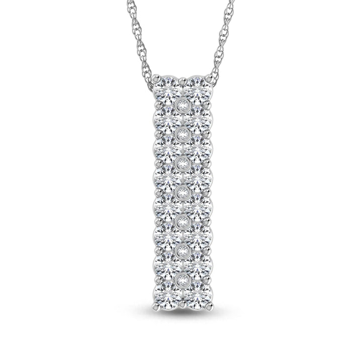 14K White Gold Diamond 1 5/8 Ct.Tw. Fashion Pendant