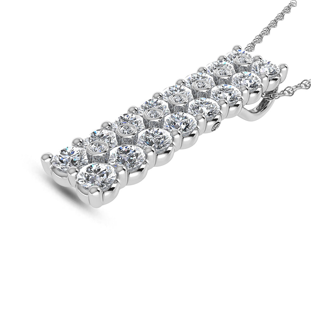 14K White Gold Diamond 1 5/8 Ct.Tw. Fashion Pendant