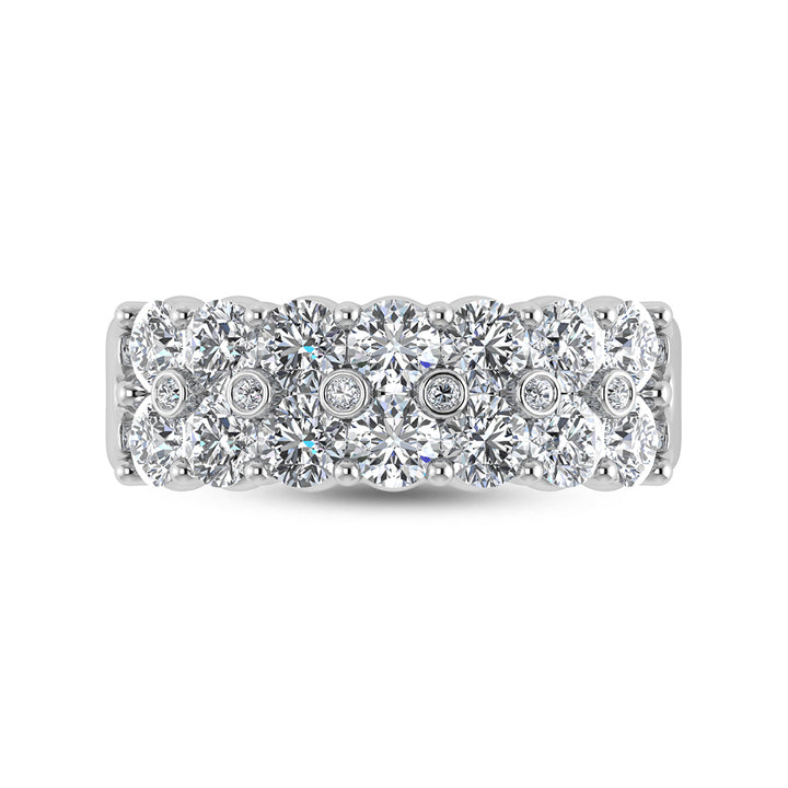 14K White Gold Diamond 1 3/8 Ct.Tw. Fashion Ring