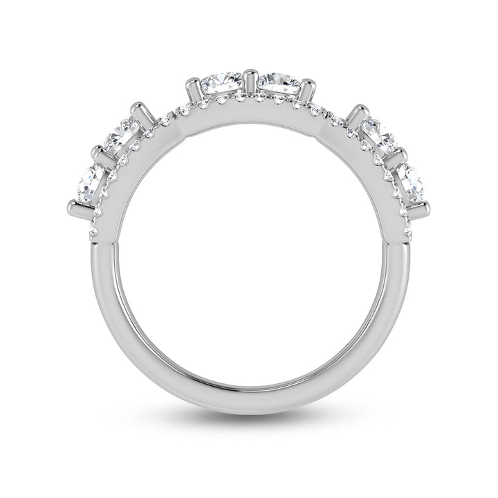 14K White Gold Diamond 1 1/3 Ct.Tw. Fashion Ring