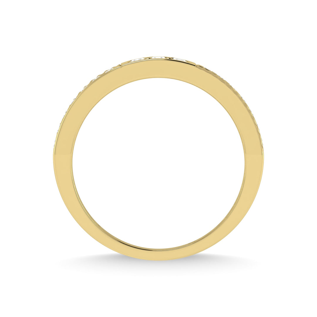 14K Yellow Gold Diamond 3/8 Ct.Tw. Mens Band