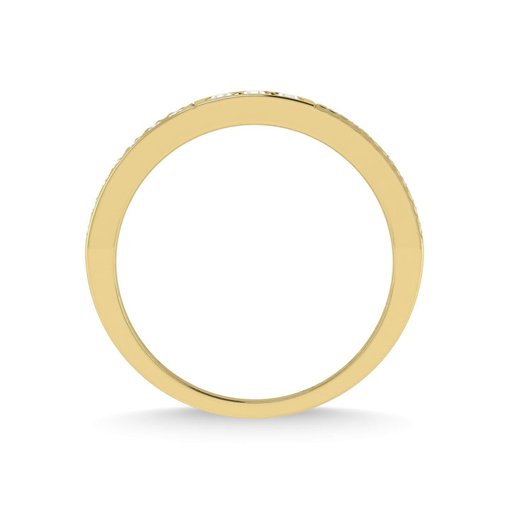14K Yellow Gold Diamond 3/8 Ct.Tw. Mens Band