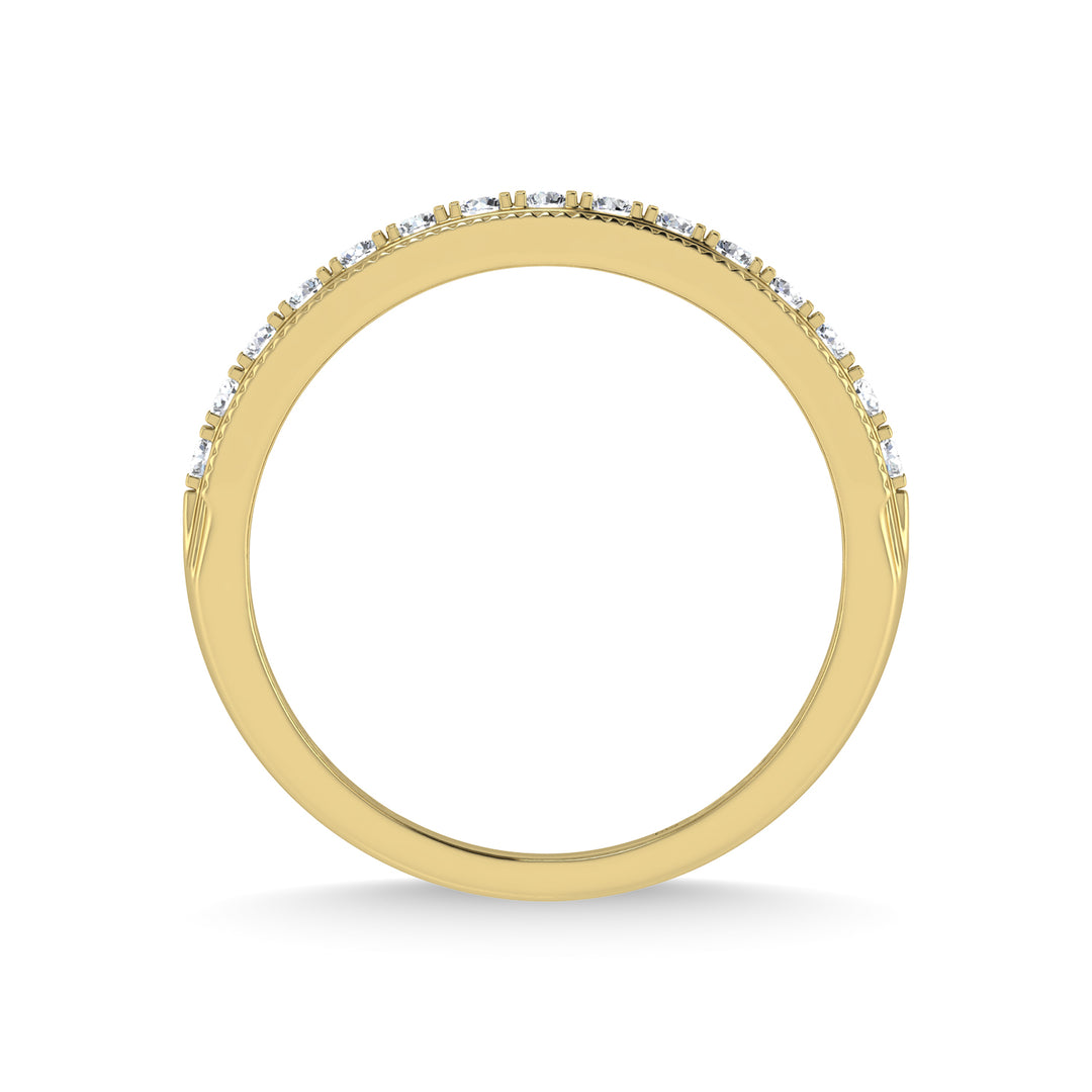 14K Yellow Gold Diamond 1/2 Ct.Tw. Mens Band