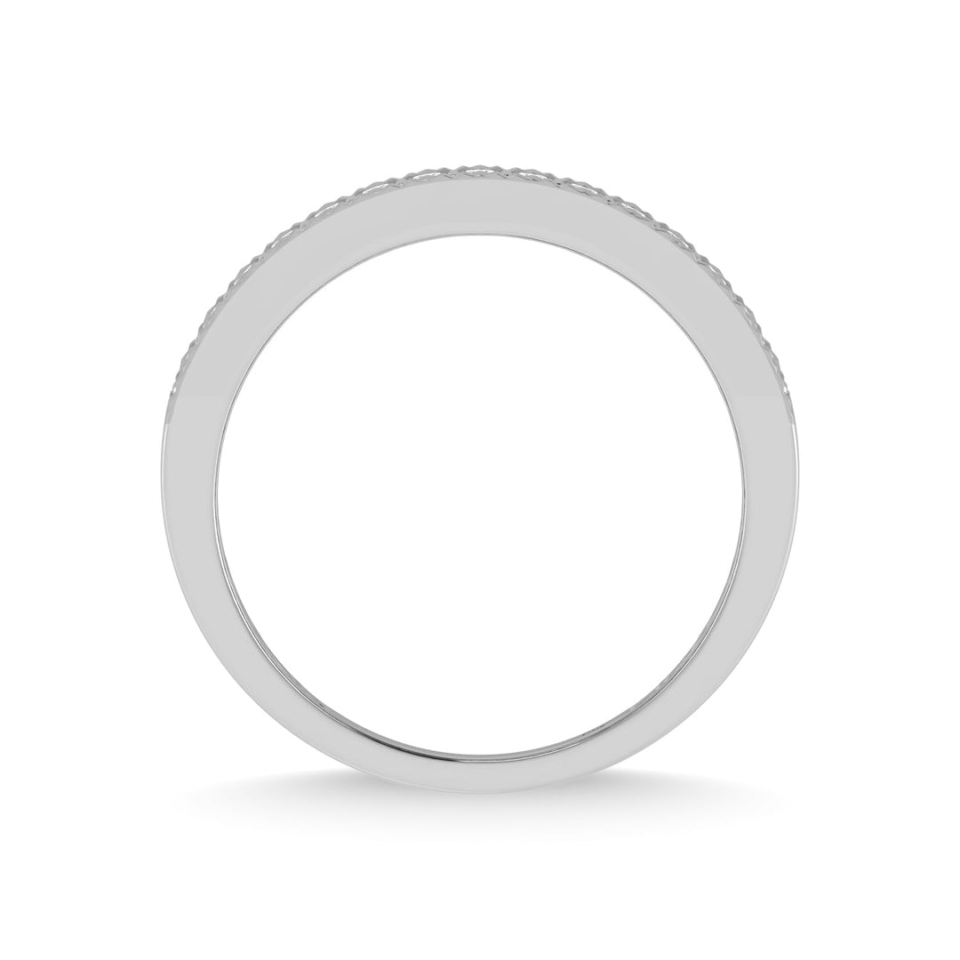14K White Gold Diamond 1/2 Ct.Tw. Mens Band