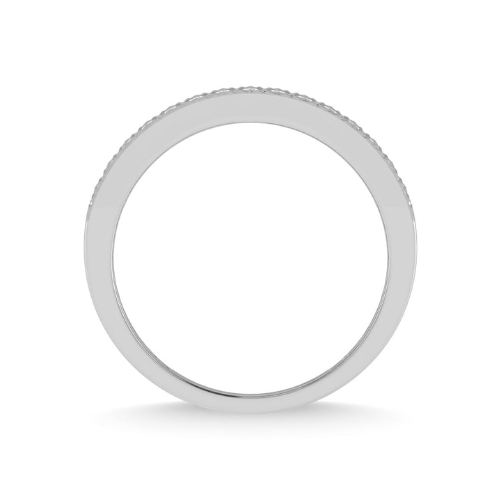 14K White Gold Diamond 1/2 Ct.Tw. Mens Band