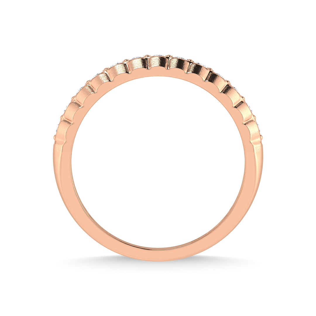 14K Rose Gold Diamond 1/2 Ct.Tw. Mens Band