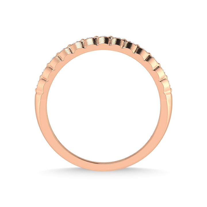 14K Rose Gold Diamond 1/2 Ct.Tw. Mens Band