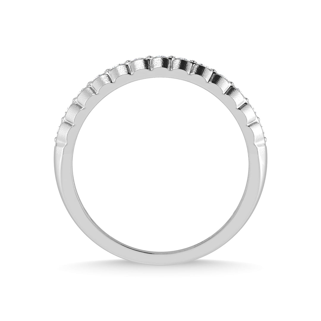 14K White Gold Diamond 1/2 Ct.Tw. Mens Band