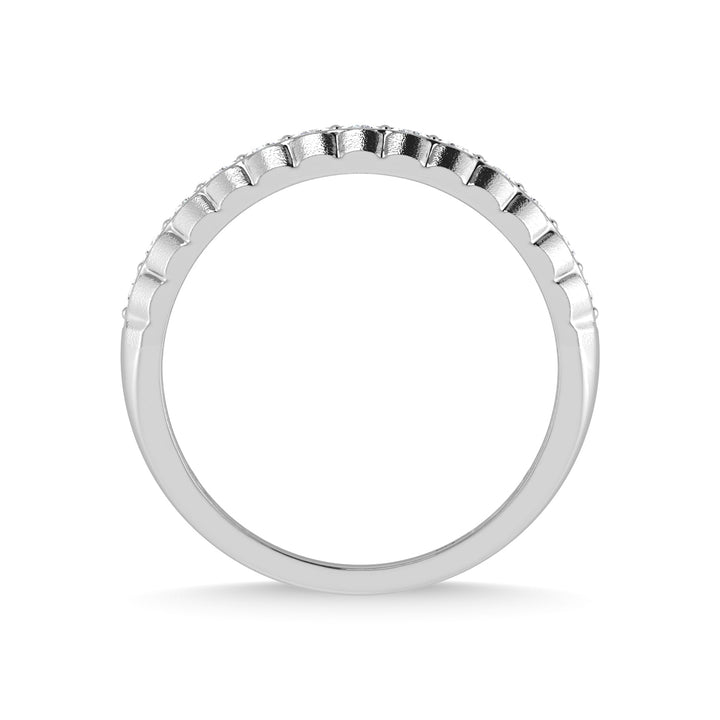 14K White Gold Diamond 1/2 Ct.Tw. Mens Band
