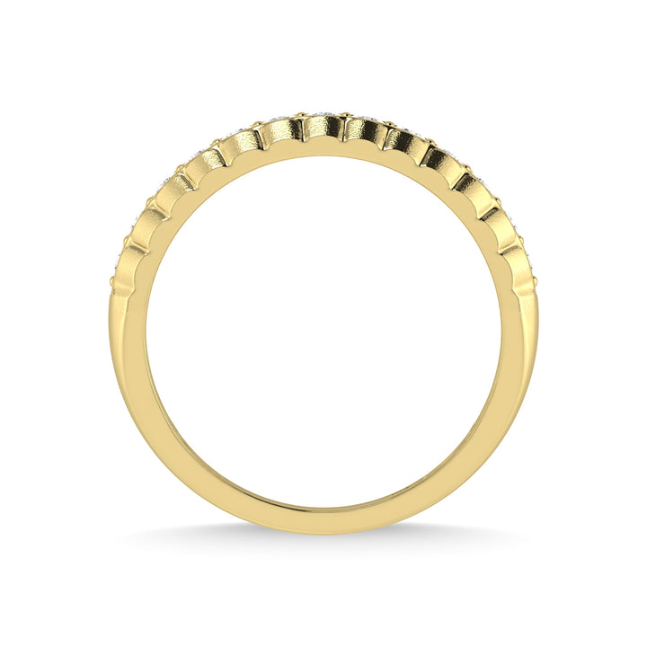 14K Yellow Gold Diamond 1/2 Ct.Tw. Mens Band