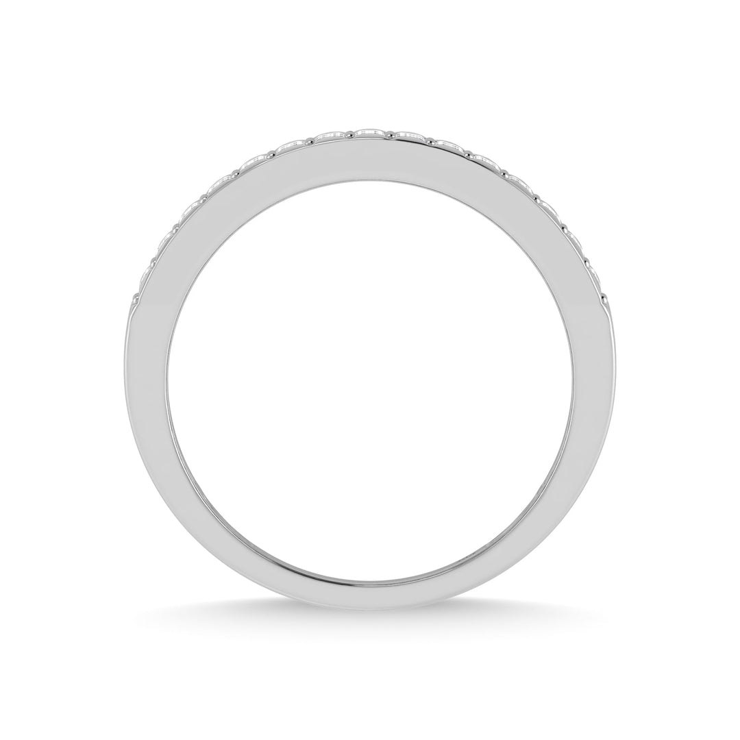 14K White Gold Diamond 1/2 Ct.Tw. Mens Band