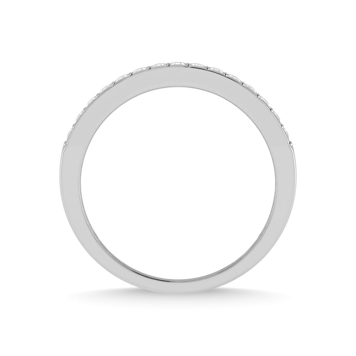 14K White Gold Diamond 1/2 Ct.Tw. Mens Band