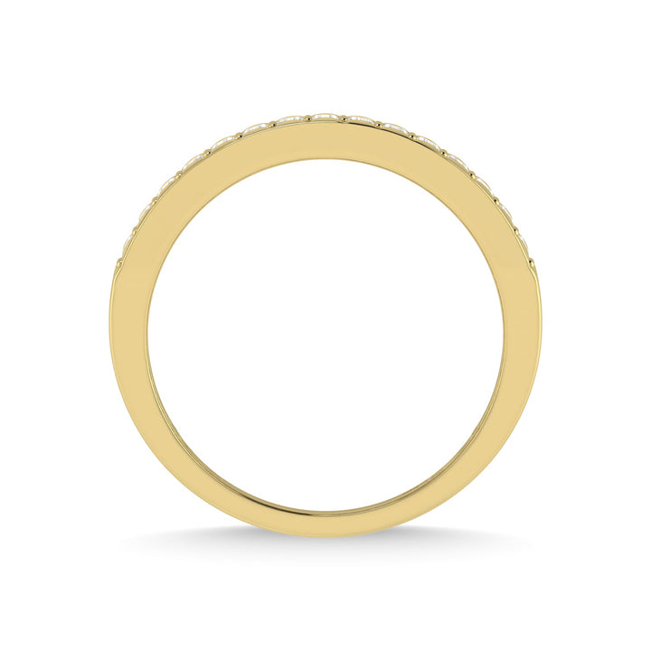 14K Yellow Gold Diamond 1/2 Ct.Tw. Mens Band