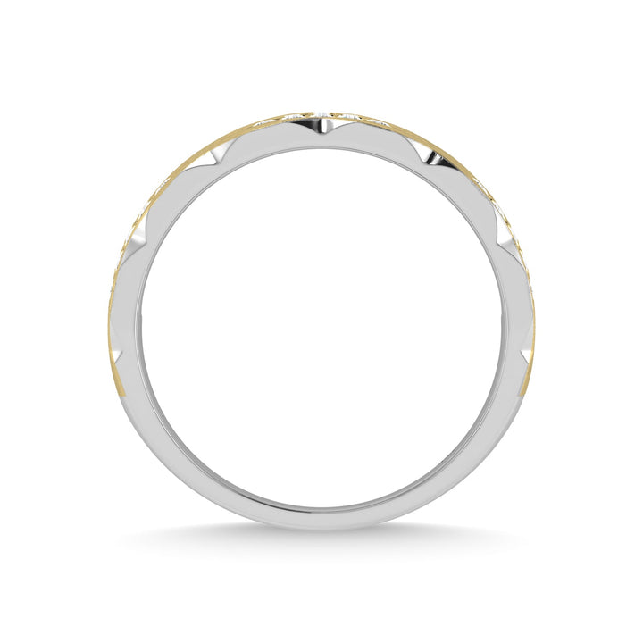 14K Yellow Gold Diamond 1/2 Ct.Tw. Mens Machine Band