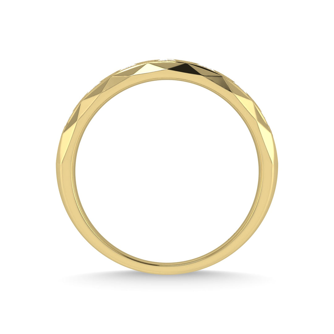 14K Two Tone Diamond 1/2 Ct.Tw. Mens Machine Fusion Band