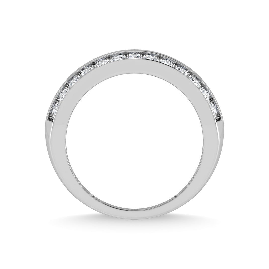14K White Gold Diamond 1 Ct.Tw. Mens Ring