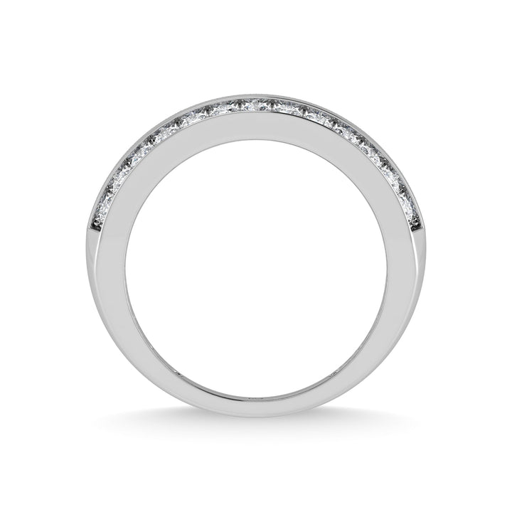 14K White Gold Diamond 1 Ct.Tw. Mens Ring