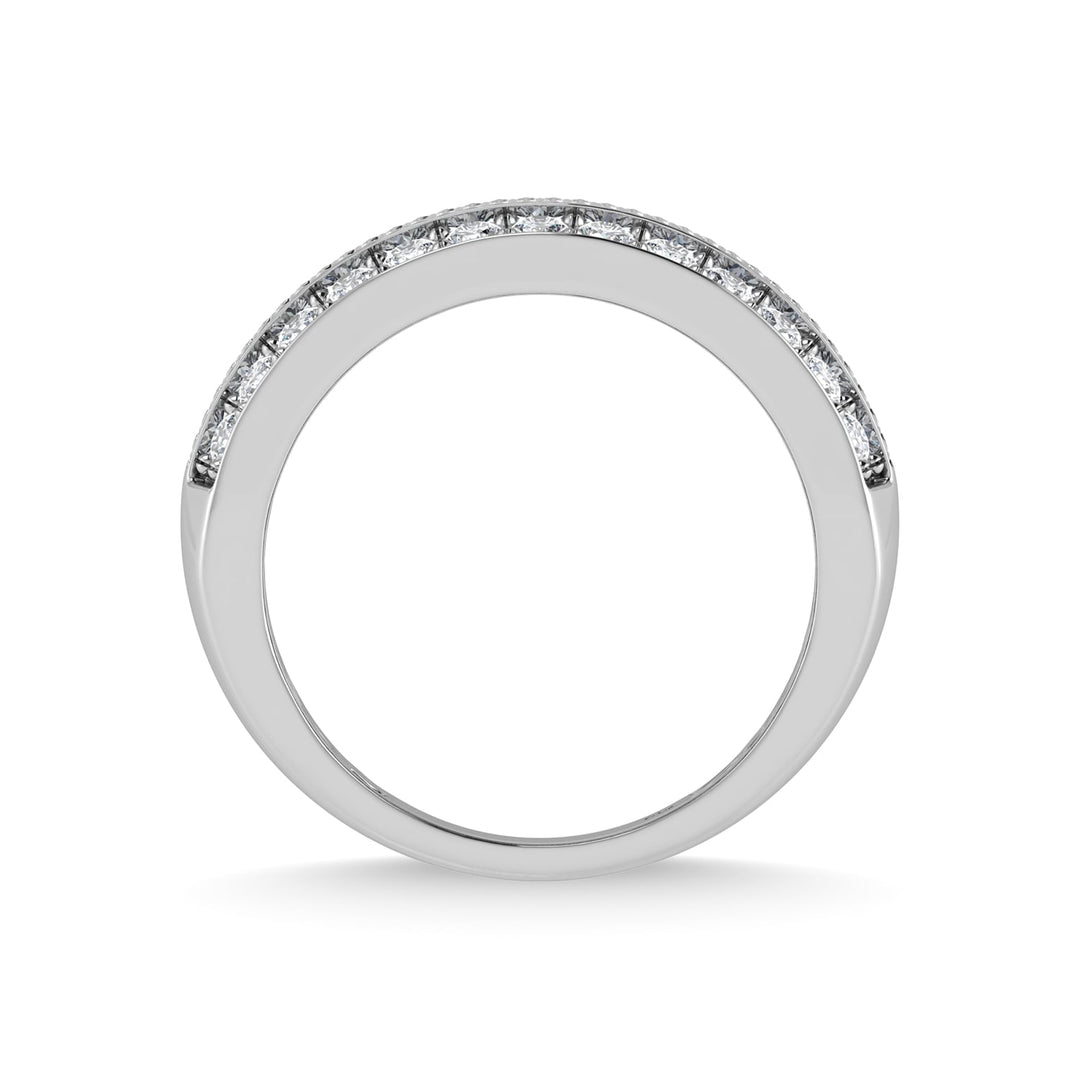 14K White Gold Diamond 1 Ct.Tw. Mens Ring