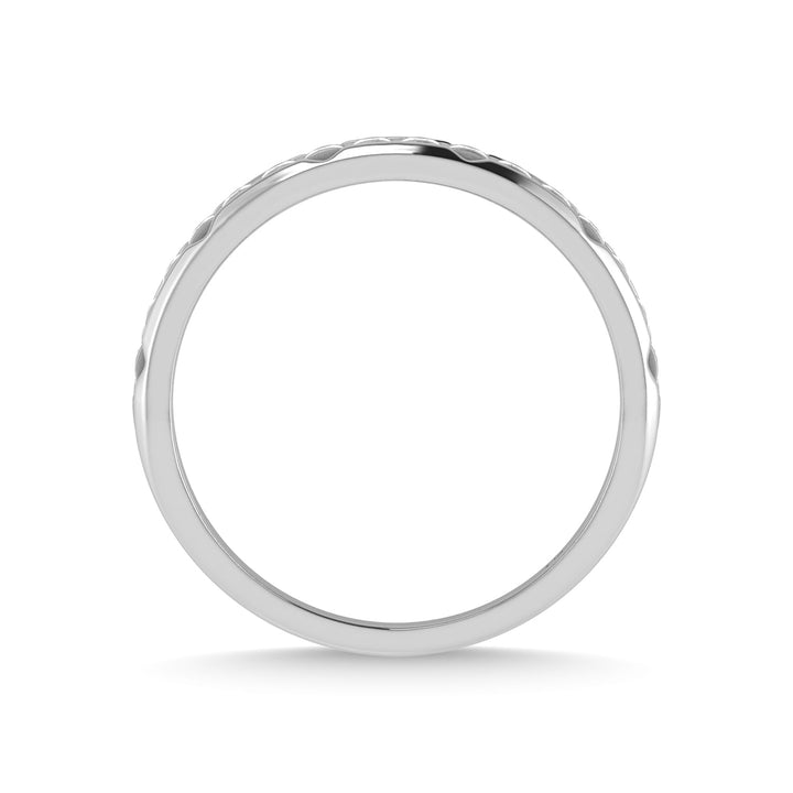 14K White Gold Diamond 1/2 Ct.Tw. Mens Machine Band