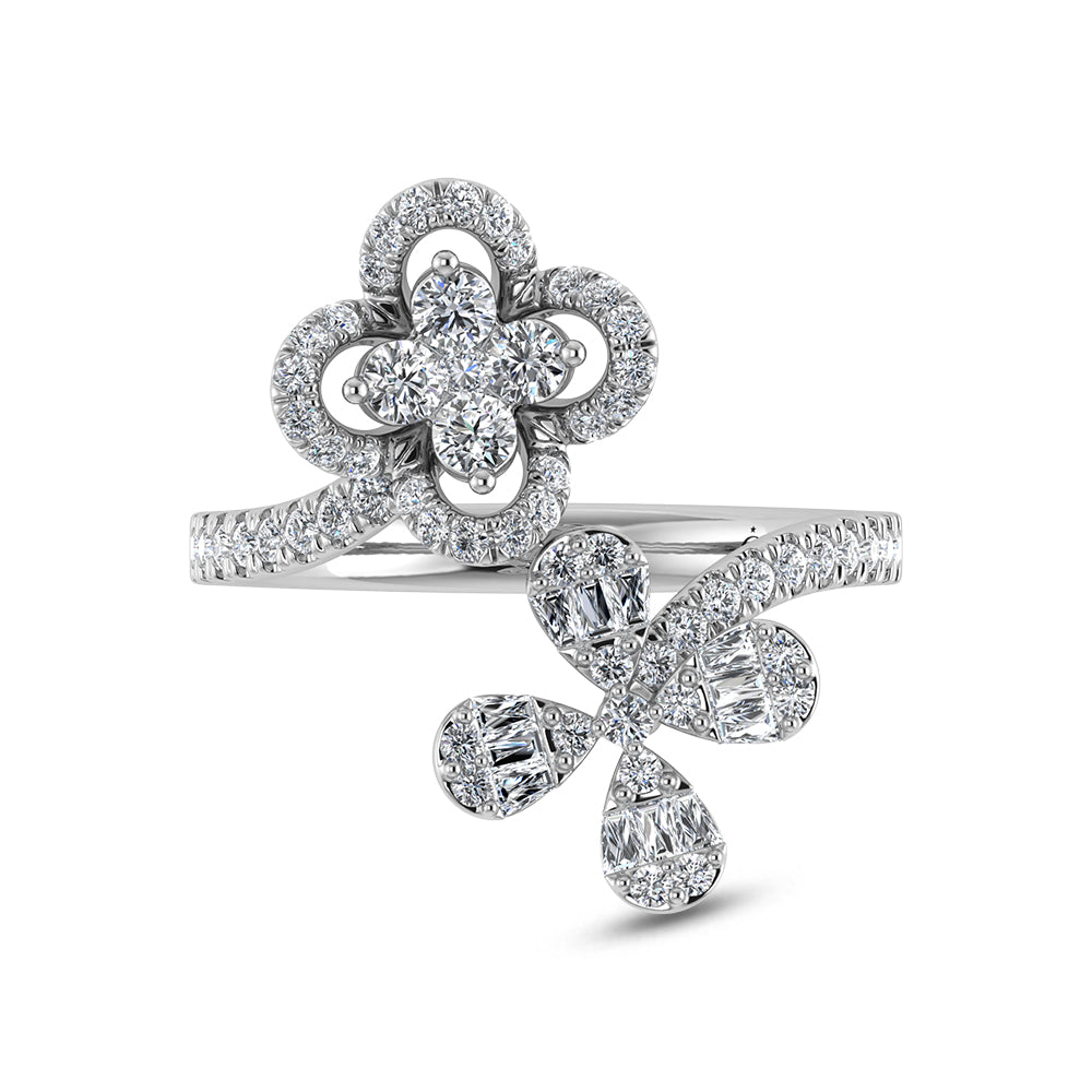 14K White Gold Diamond 3/4 Ct.Tw. Fashion Ring