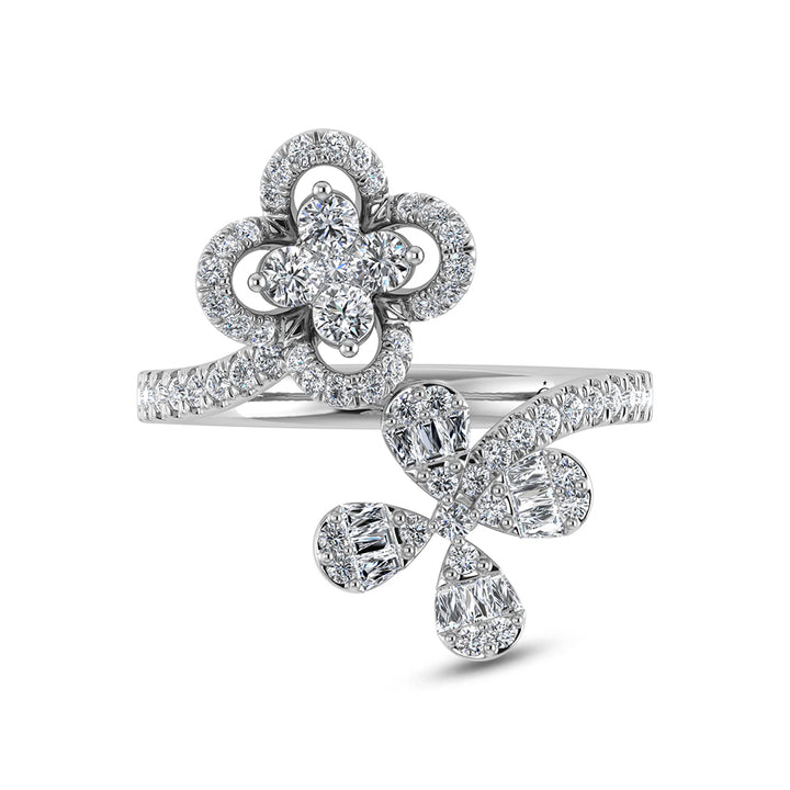 14K White Gold Diamond 3/4 Ct.Tw. Fashion Ring