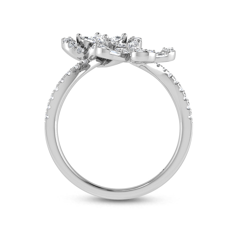 14K White Gold Diamond 3/4 Ct.Tw. Fashion Ring