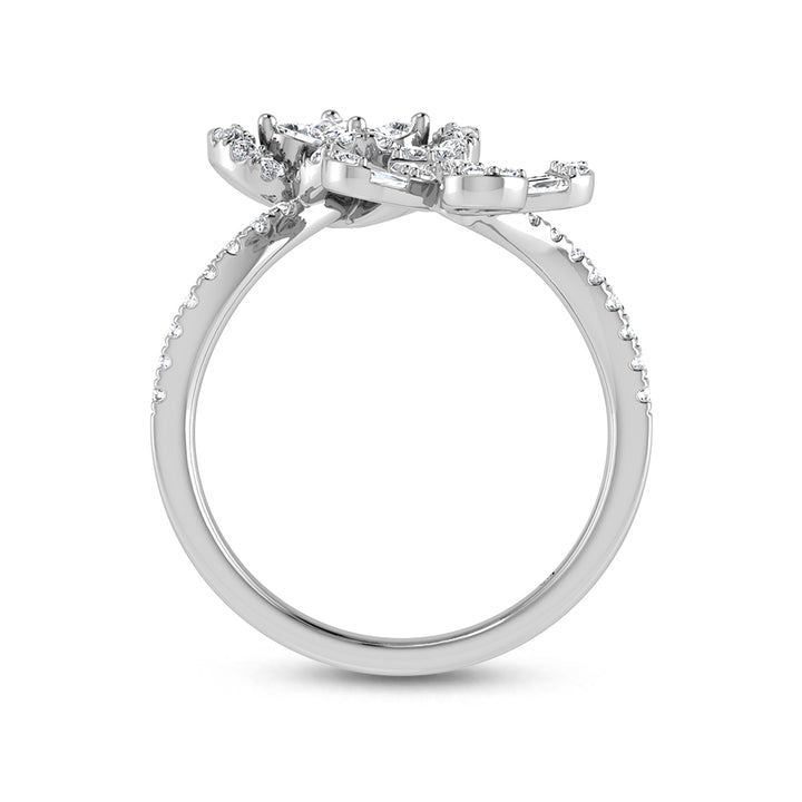 14K White Gold Diamond 3/4 Ct.Tw. Fashion Ring