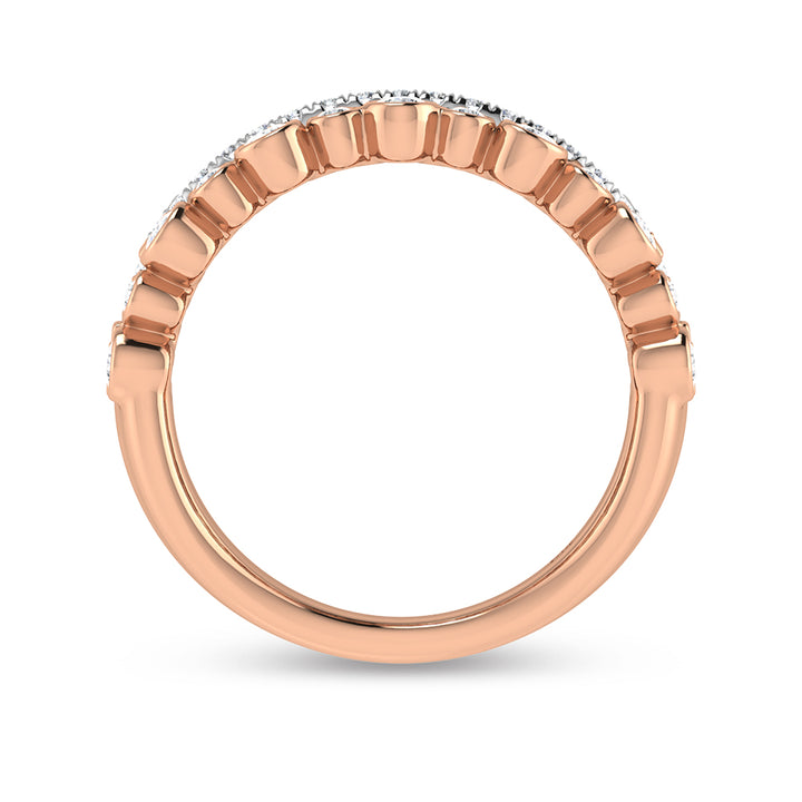 14K Rose Gold Diamond 1/2 Ct.Tw. Fashion Ring