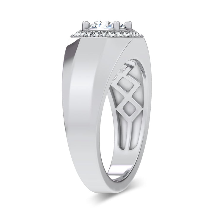 14K 1.12CT Certified Lab Grown Mens Ring