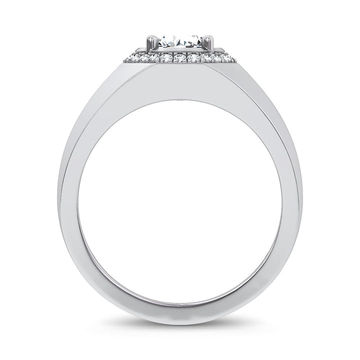 14K 1.12CT Certified Lab Grown Mens Ring