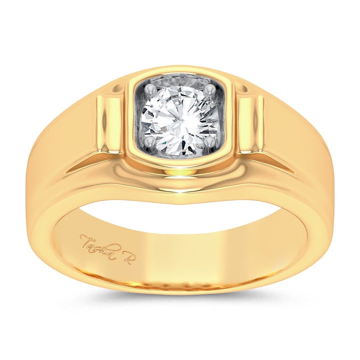 14K 0.50CT DIAMOND MENS RING