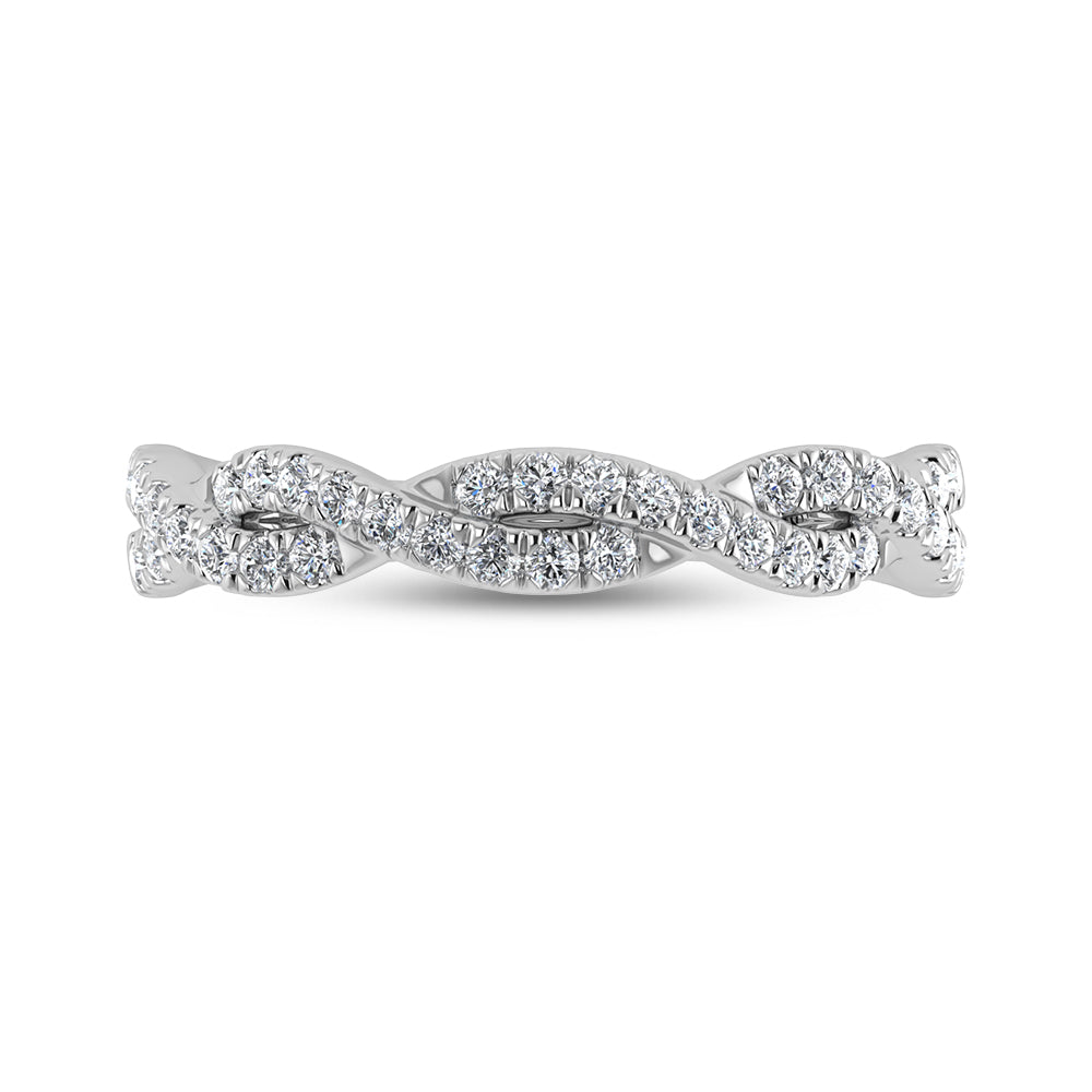 14K White Gold Diamond 1/4 Ct.Tw. Fashion Ring