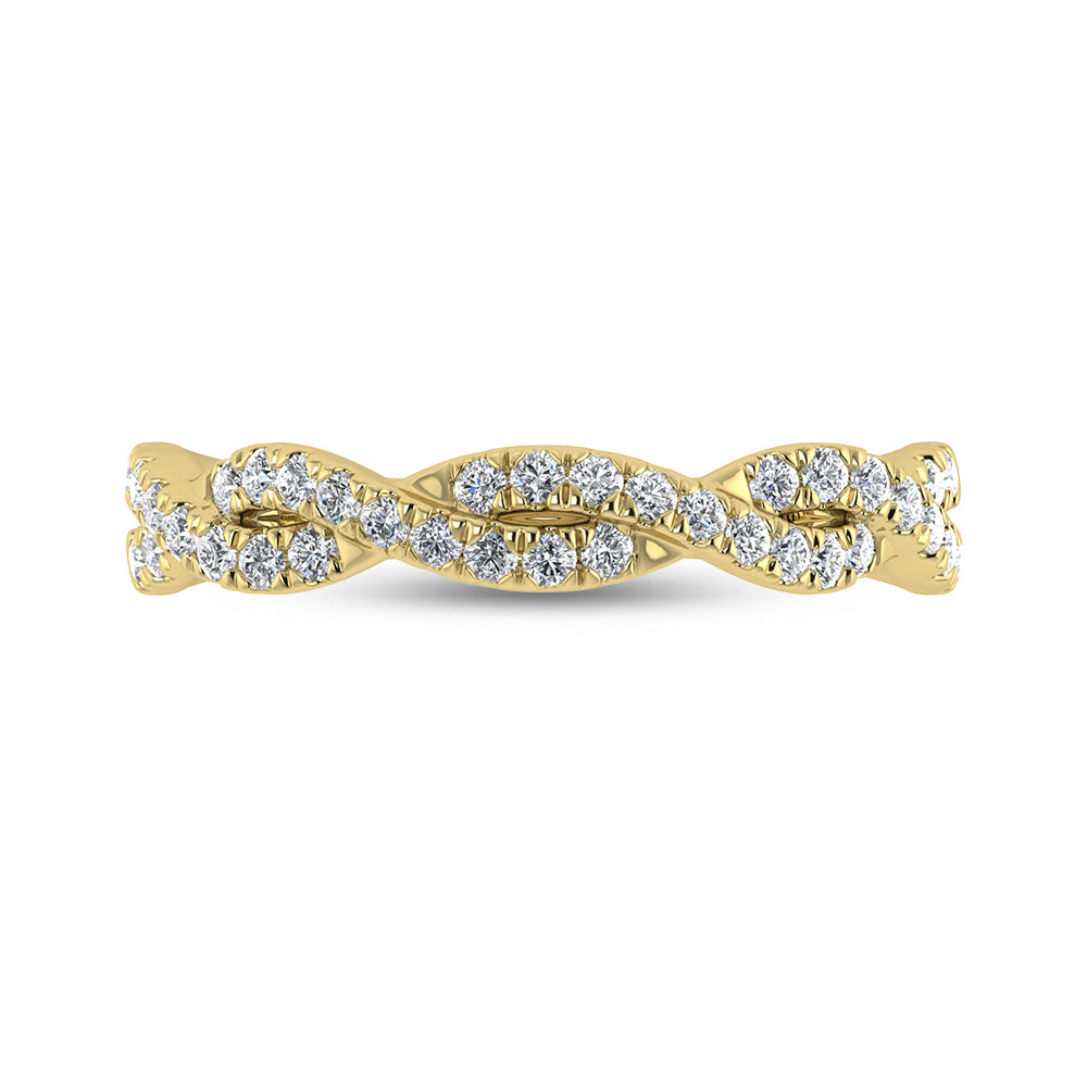 14K Yellow Gold Diamond 1/4 Ct.Tw. Fashion Ring