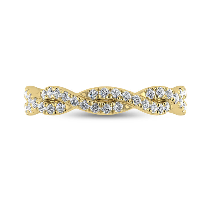 14K Yellow Gold Diamond 1/4 Ct.Tw. Fashion Ring