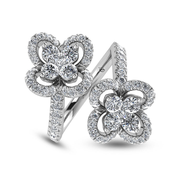 14K White Gold Diamond 1 Ct.Tw. Fashion Ring