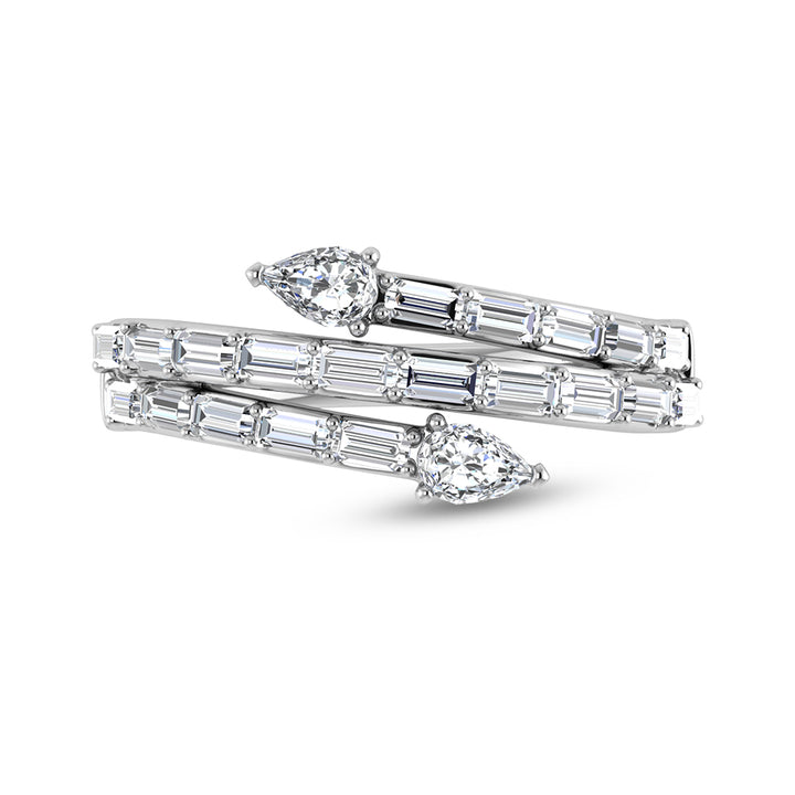 14K White Gold Diamond 7/8 Ct.Tw. Fashion Ring