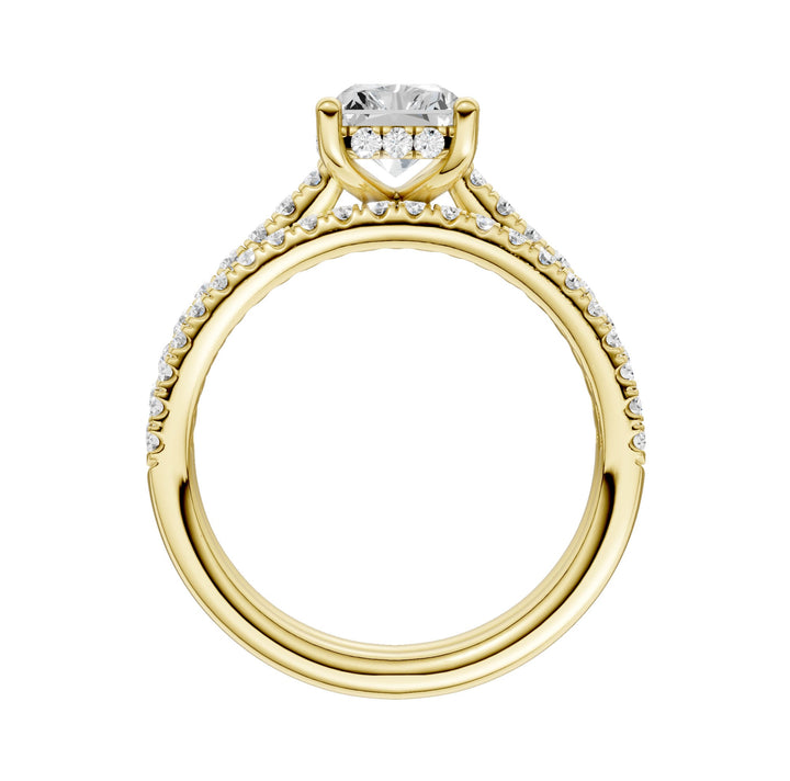 14K 2.50ct Lab Grown Diamond Bridal Set